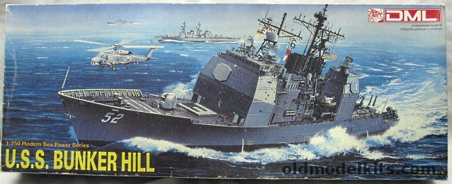 DML 1/350 USS Bunker Hill CG52 / Mobile Bay CG53 / Antietam CG54 / Leyte Gulf CG55 / San Jacinto CG56 / Lake Champlain CG57 / Philippine Sea CG58 / Princeton CG59, 1004 plastic model kit